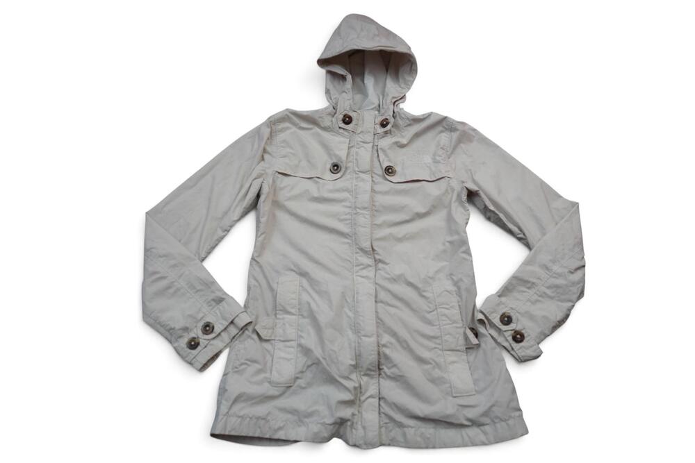 The North Face Jacket Womens XS White HyVent Hooded Waterproof Windbreaker